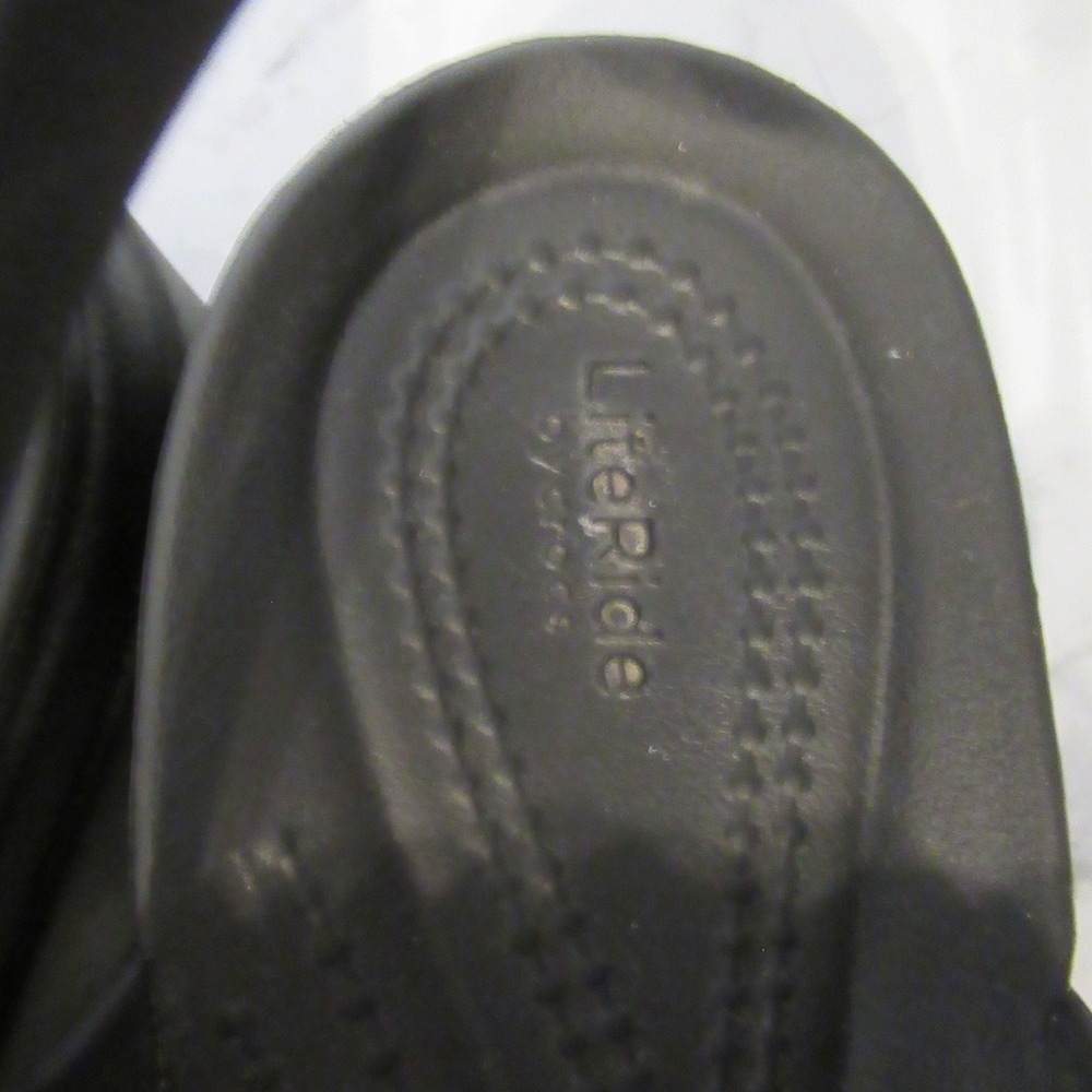 Crocs Sandals 8 Black Brooklyn Woven Low Wedge Platform Croslite - Picture 6 of 7
